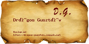 Drágos Gusztáv névjegykártya