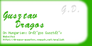 gusztav dragos business card